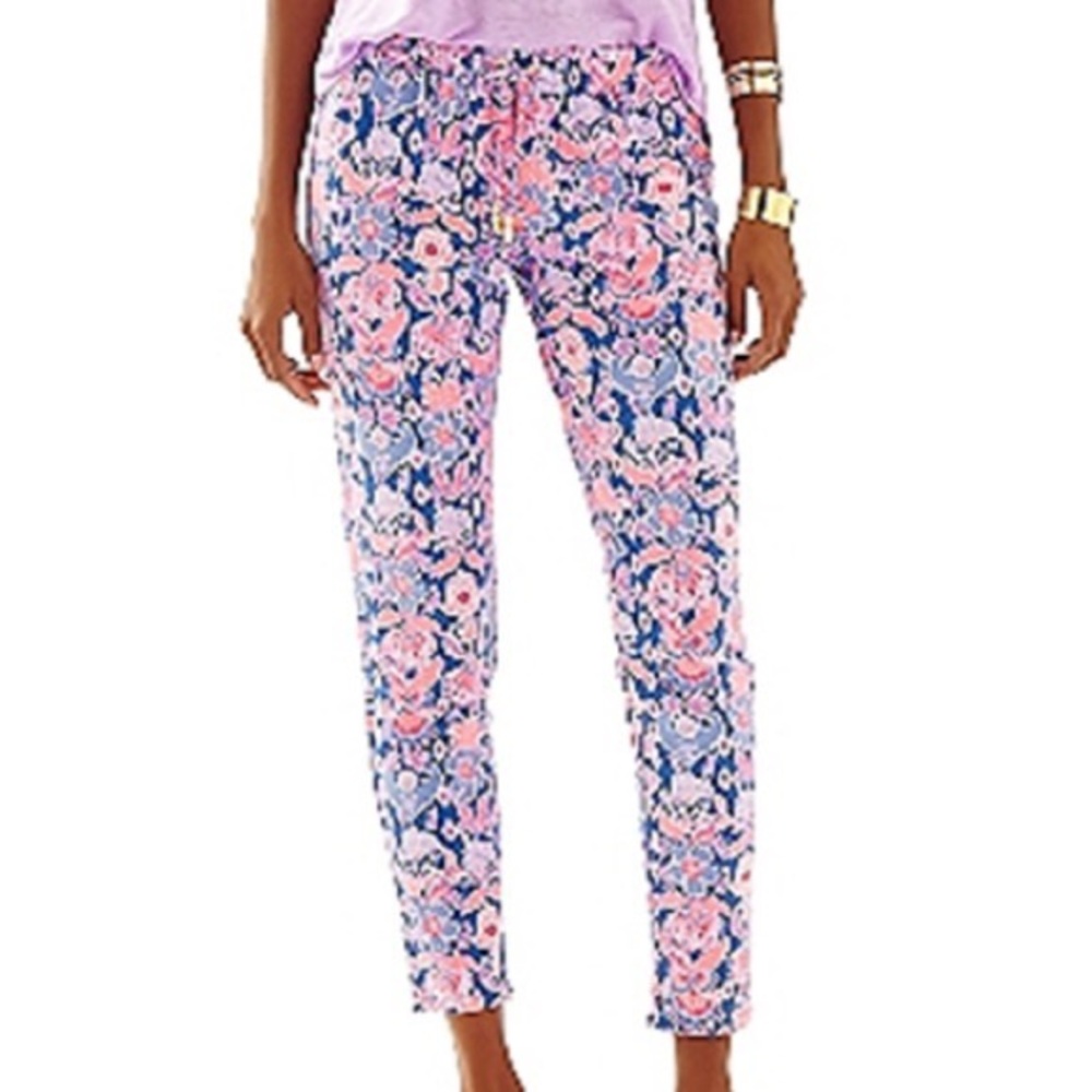 Lilly Pulitzer Lola Pants in Iris Blue Werk It